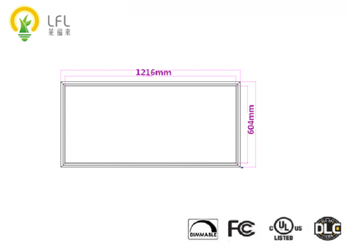 Instrumententafel-Leuchte der Fuß-2*4 dünne LED ultra, Oberflächen-Instrumententafel-Leuchte 100lm/W 604*1216mm LED