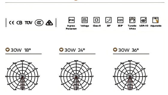 3.5 Zoll Dimmable LED Downlights Ultra Dünn 3000K Warm Weiß eingebettete Deckenleuchten Für Airpot Hotel Schule 15W 2000LM
